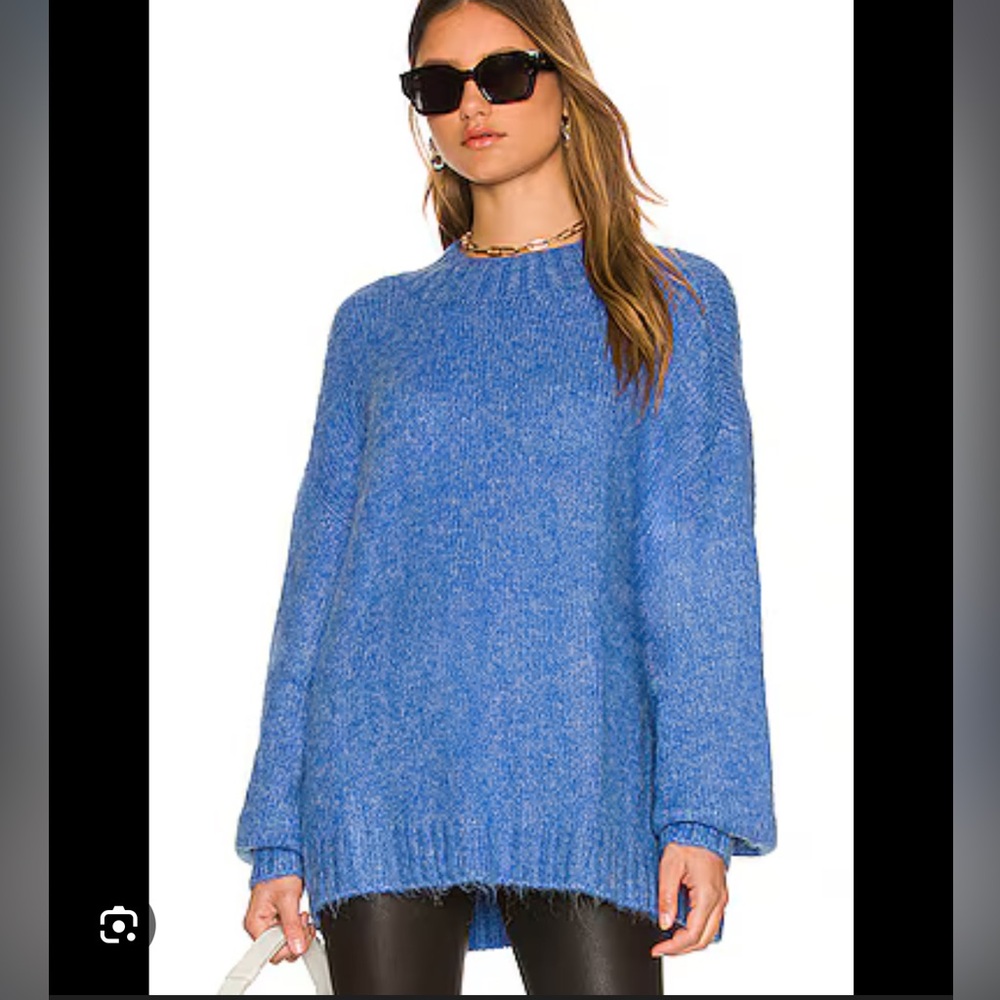 Pistola Carlen Mock Neck Campenula Blue Sweater XSmall and Medium